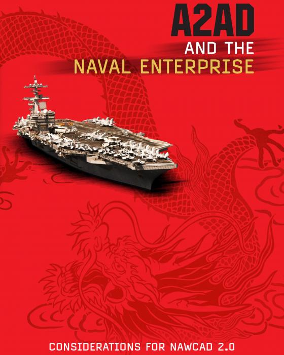 Cover of book titled A2Ad and the Naval Enterprise