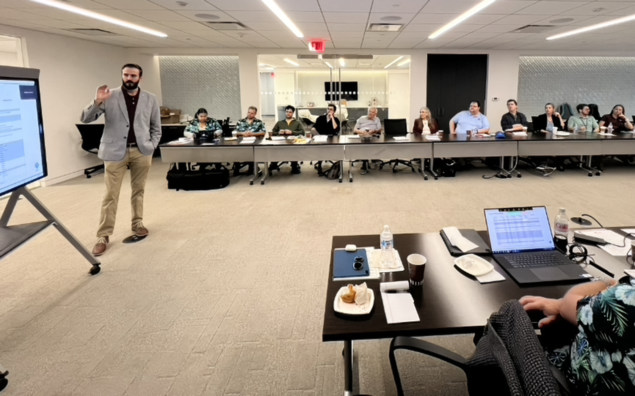 ETC Employees attend a workshop.