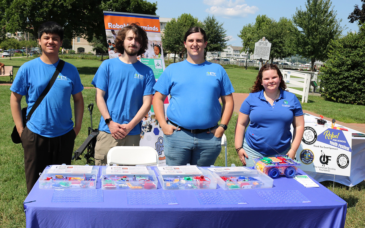 ETC STEM Educators participate in a Refuel for School event in Havre de Grace, Md.